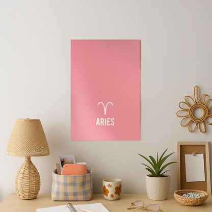 Aries Pastel Zodiac Art Print