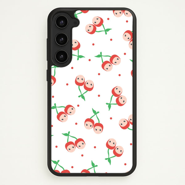 Cherry Angels Pattern Galaxy S23 Plus Case