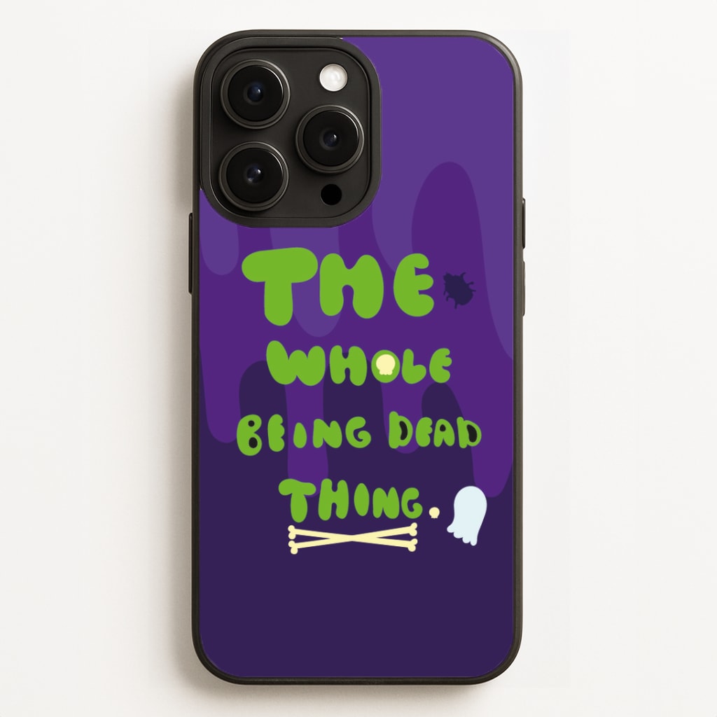The Whole Being Dead Thing - Beetle Halloween Phone Case