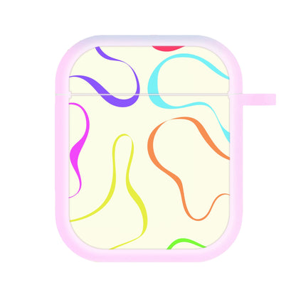 Rainbow Ribbons AirPods Case