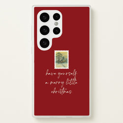 A Merry Little Christmas Stamp Galaxy S24 Ultra Case