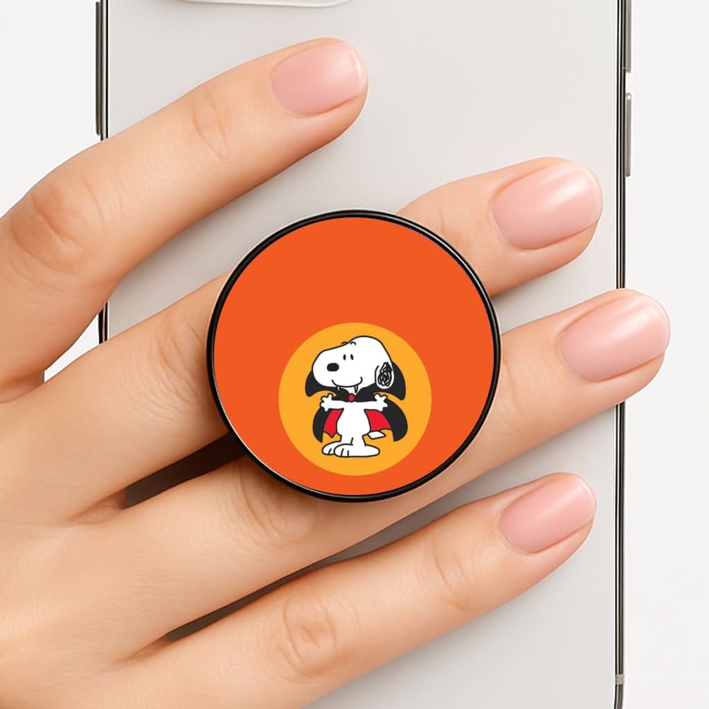 Cartoon Beagle Vampire Phone Grip