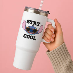 Stay Cool Blue Alien Tumbler