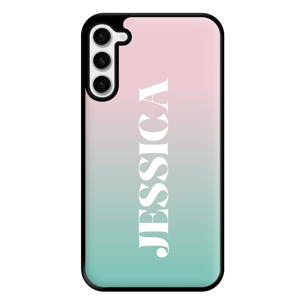 Gradient Personalised Name Galaxy S23 Case