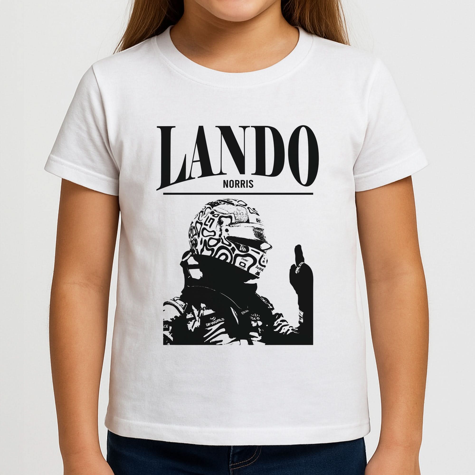 Lando Black And Green  Girls T-Shirt