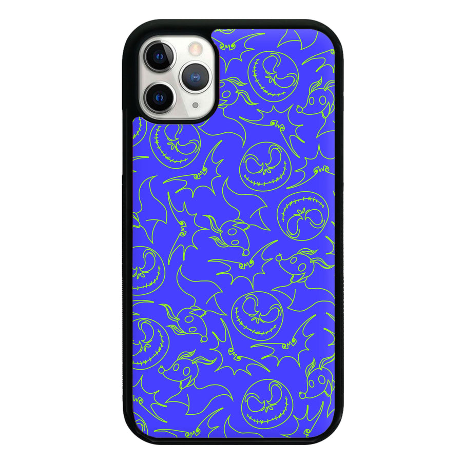 Purple And Green Pattern Phone Case