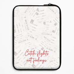 Catch Flights Not Feelings Collage Universal Laptop Sleeve