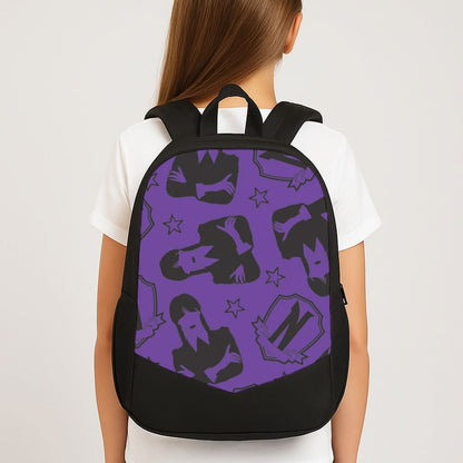 Wednesday Pattern School Bag