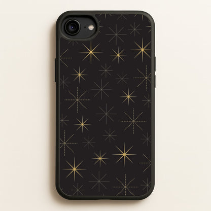 Christmas Gold Stars Pattern iPhone 6 / 7 / 8 / SE Case