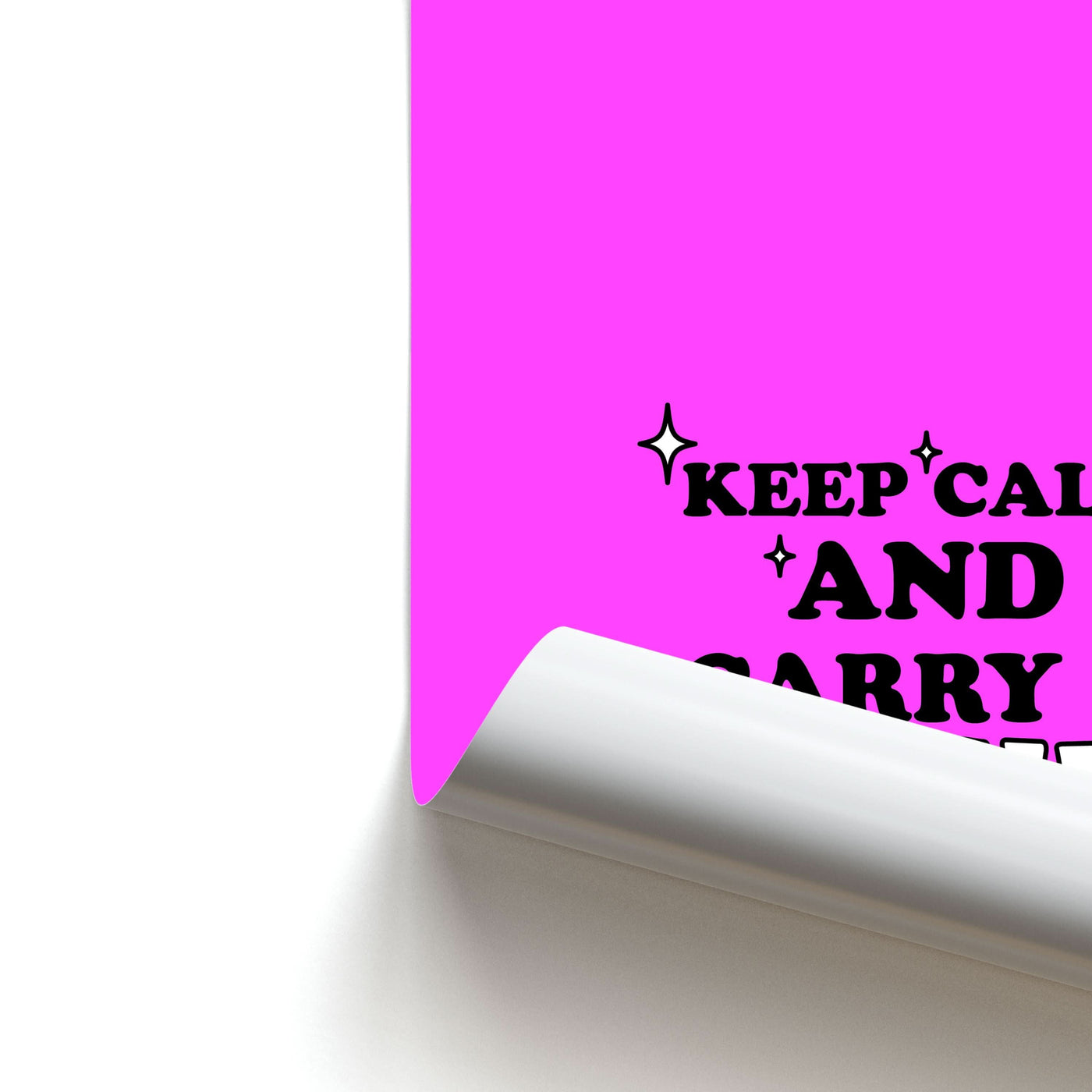 Keep Calm And Carry A Wand Poster