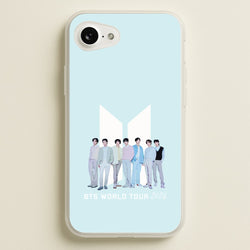 K-Pop Band Tour Pastel Blue iPhone 16e Case