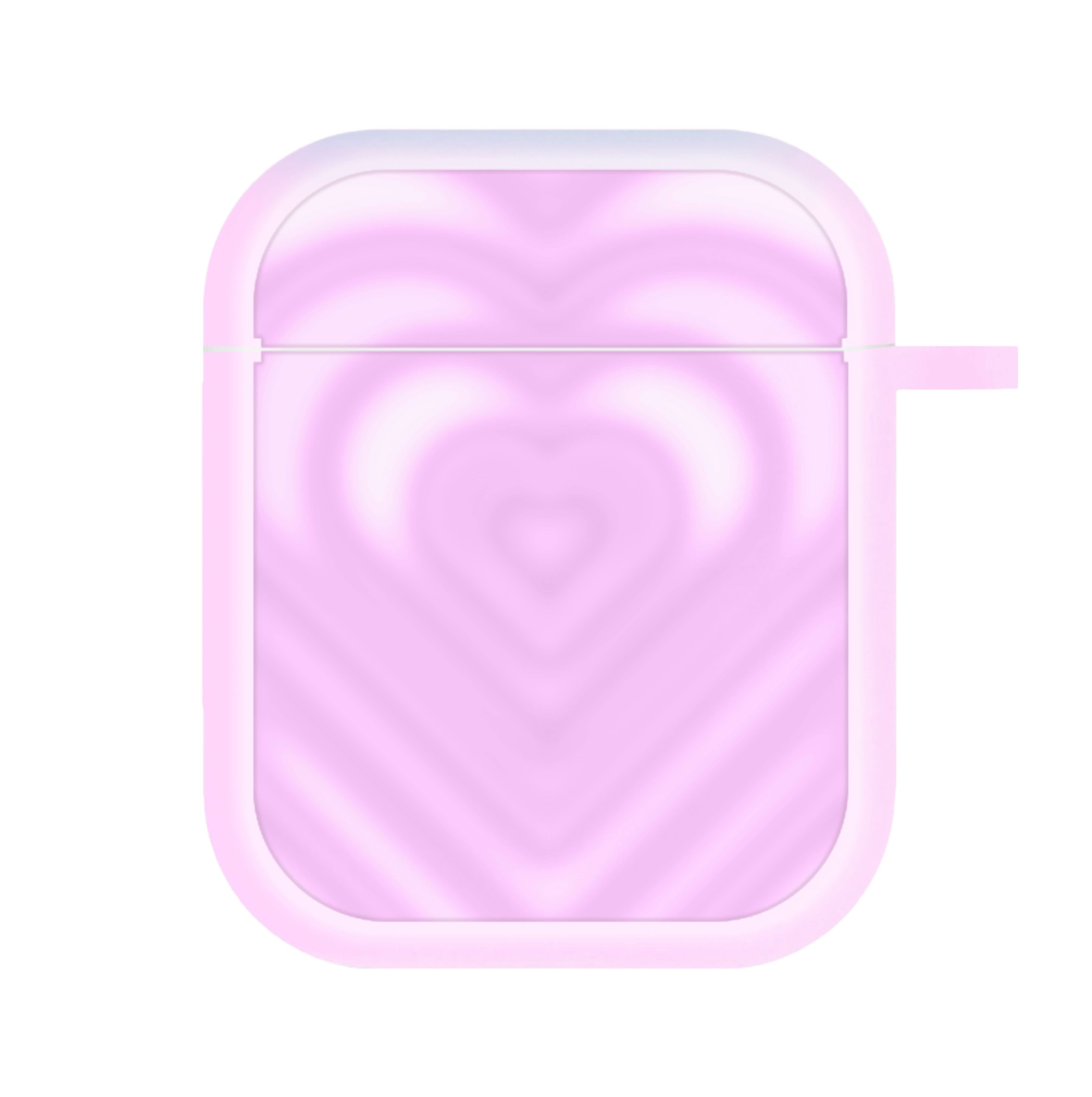 Drippy Love Heart Pink AirPods Case