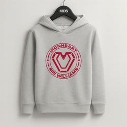 Metal Heart Riri Grey Kids Hoodie