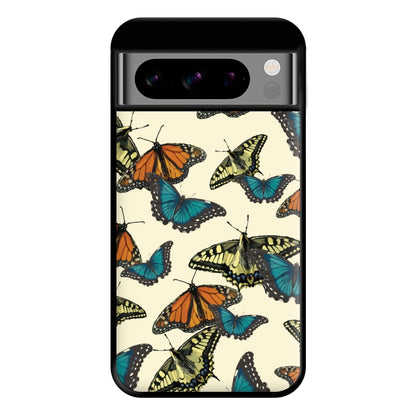 Butterfly Assortment Pattern Google Pixel 8 Pro Case
