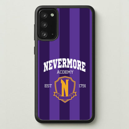 Addams Academy Purple Galaxy Note 20 Case