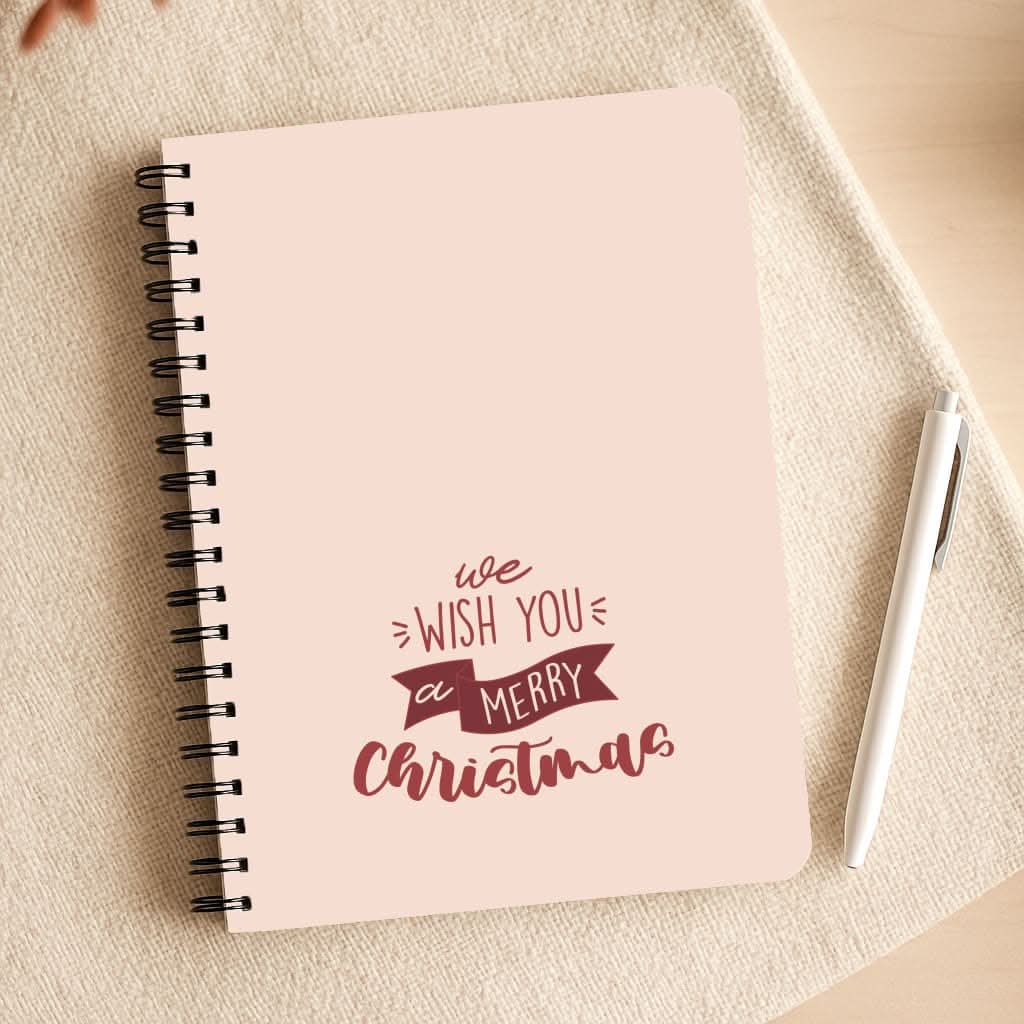 We Wish You A Merry Christmas Quote Notepad