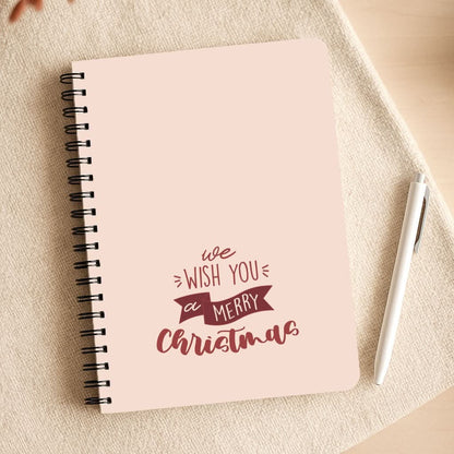We Wish You A Merry Christmas Quote Notepad