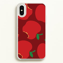Teacher Apples Pattern iPhone XS Max Case
