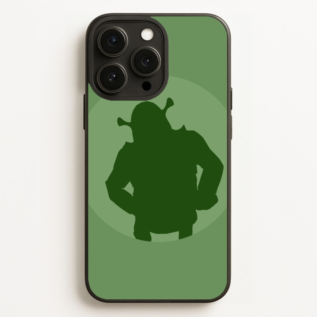 Green Ogre Outline Phone Case for iPhone, Samsung Galaxy and Google Pixel