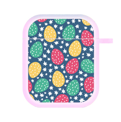 Blue Easter Eggs - Easter Patterns AirPods Case