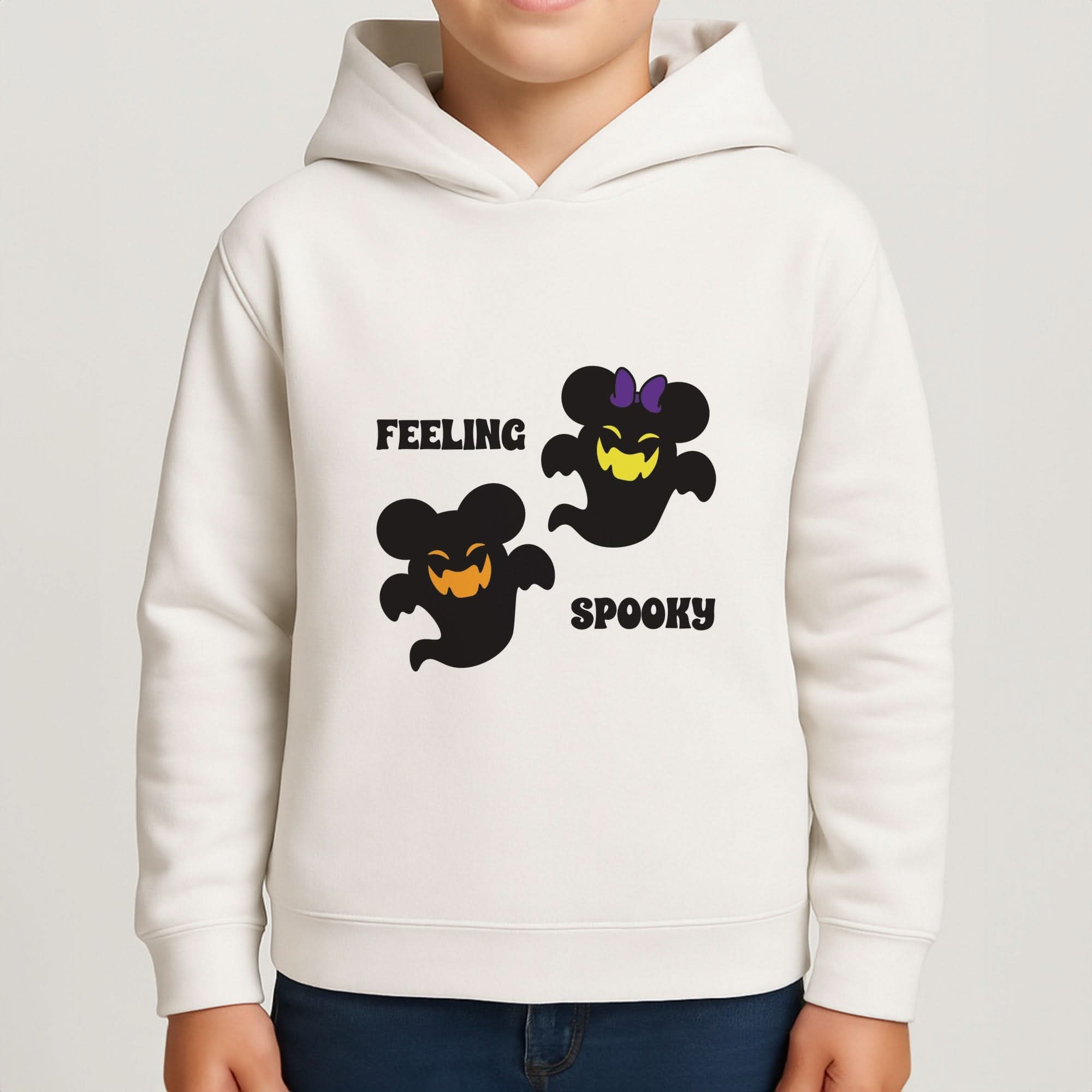 Feeling Spooky Mouse Ghosts Boys Hoodie