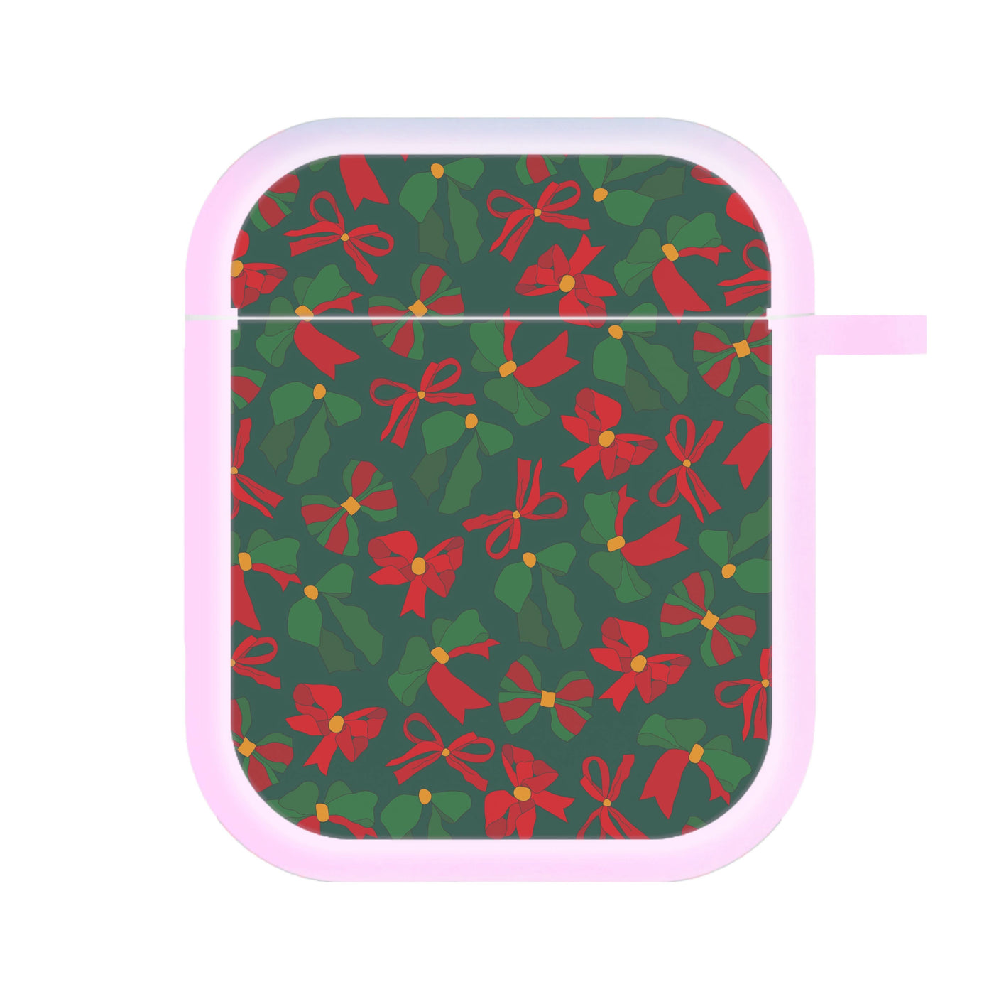 Green And Red Pattern AirPods Case