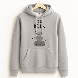 You Rock Unisex Grey Hoodie
