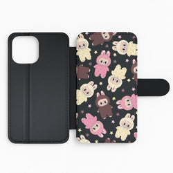 Cute Monsters And Stars Pattern Flip Phone Case