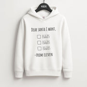 Eleven's Christmas List Kids Hoodie 1