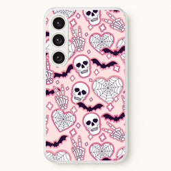 Cute Halloween Stickers Pattern Galaxy S25 Plus Case