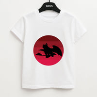 Red Sunset Dragon Kids T-Shirt
