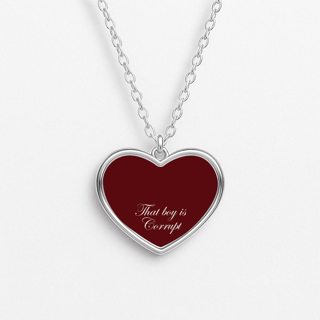 That Boy Is Corrupt Heart Necklace