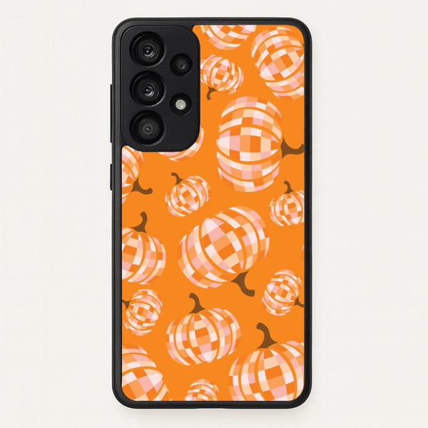 Disco Pumpkins Pattern Galaxy A53 Case