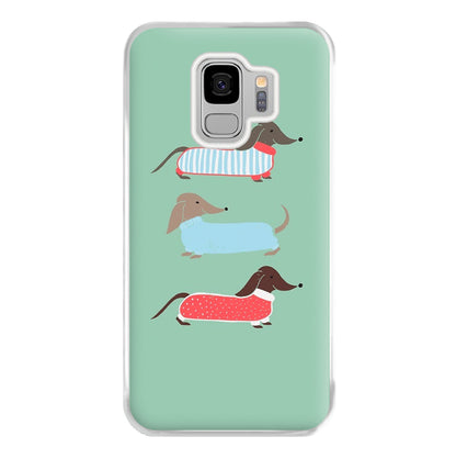 Sausage Dogs in Jumpers Phone Case