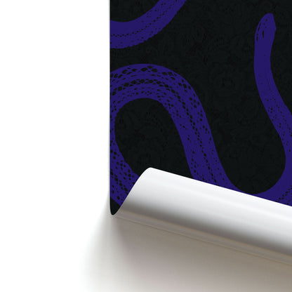 Snakes And Lace Pattern Poster