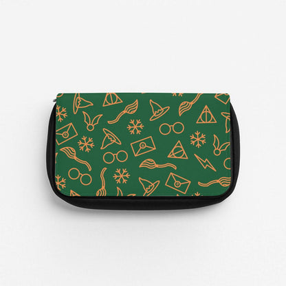 Christmas Wizard Icons Pattern Pencil Case