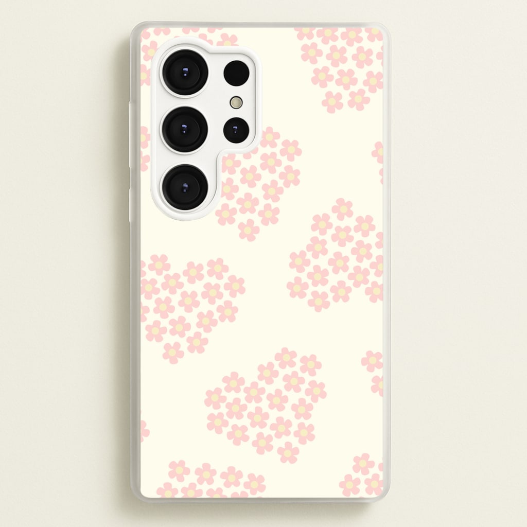 Flower Hearts Pattern Galaxy S25 Ultra Case