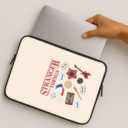 Stranger Things Cartoon Icons MacBook Cover