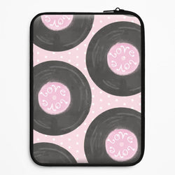 Thrifted Vinyl Polka Pattern Universal Laptop Sleeve