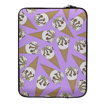 Netto - Ice Cream Patterns Laptop Sleeve