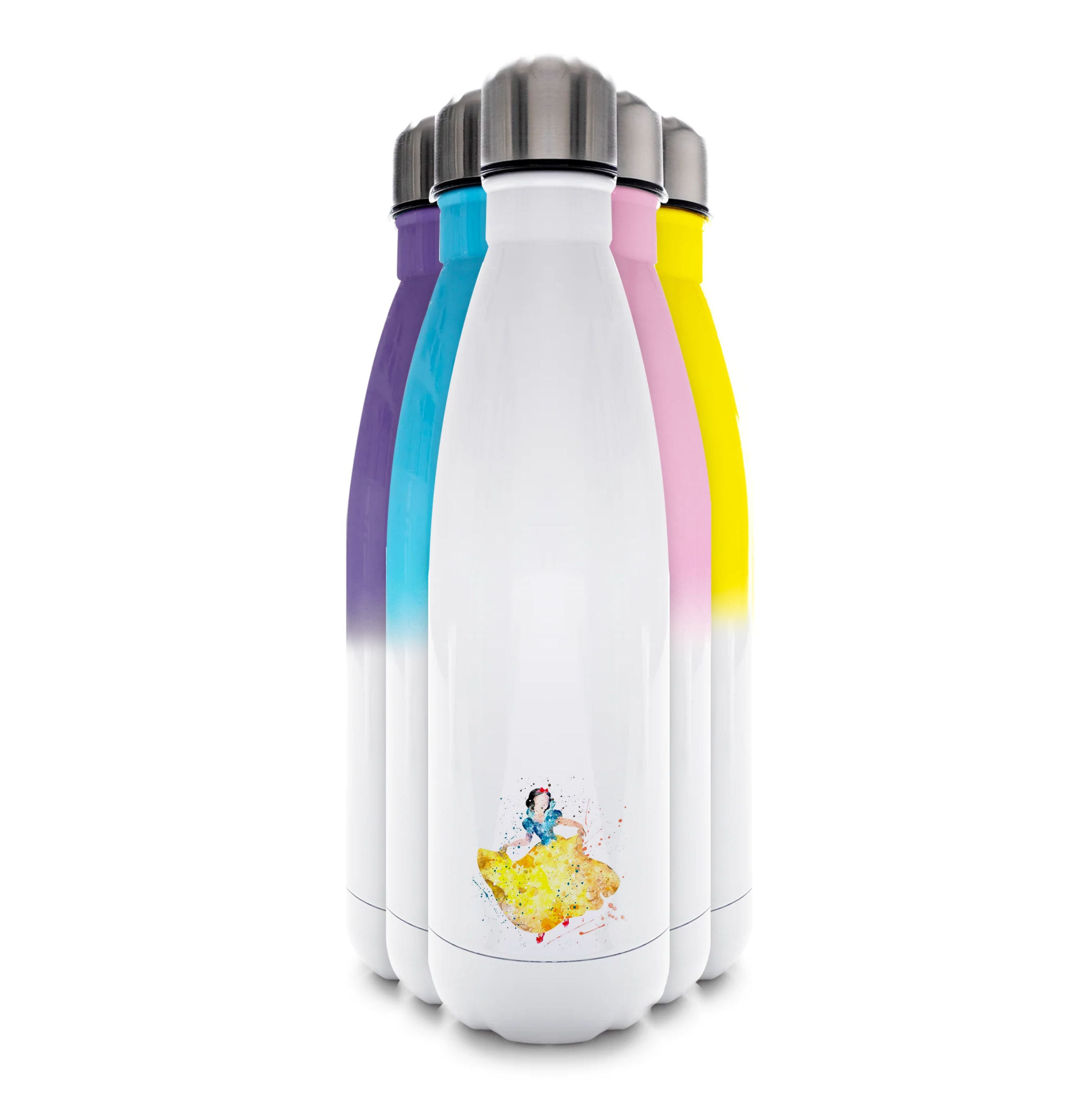 Watercolour Snow White Fairytale Water Bottle