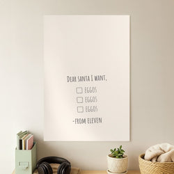 Eleven's Christmas List Poster