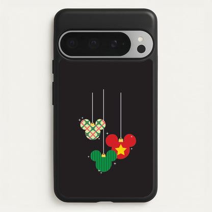 Cartoon Mouse Hanging Baubles Google Pixel 9 Pro XL Case