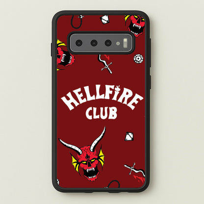 Hellfire Club Icons Collage Red Galaxy S10 Plus Case