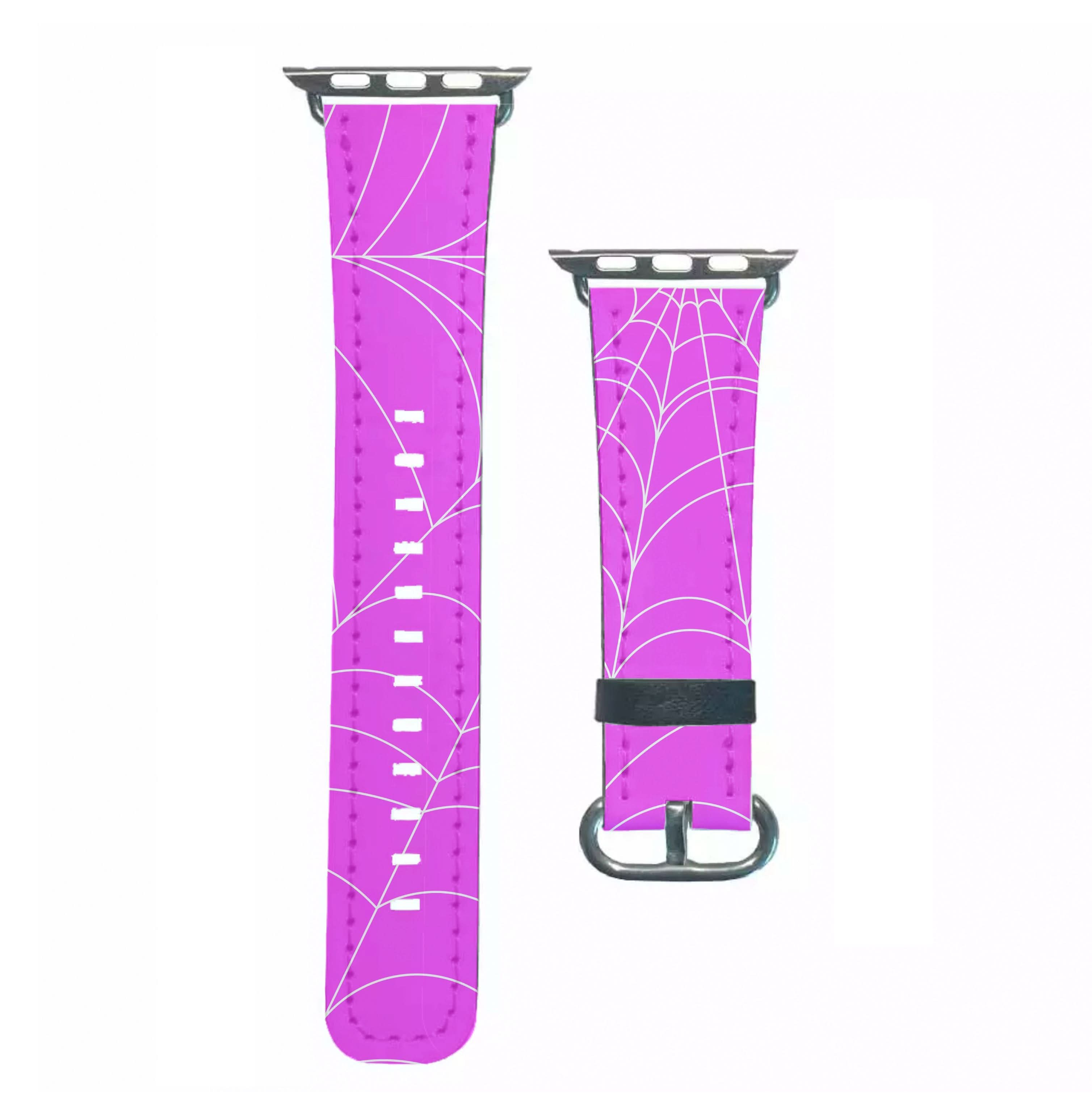 Pink Cobwebs Pattern Apple Watch Strap