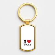 I Love Gary Luxury Keyring 3