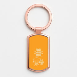 You Are Braver Rose Gold Keyring