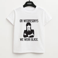 On Wednesdays We Wear Black Kids T-Shirt