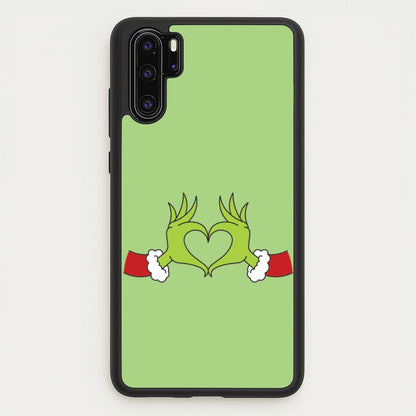 Christmas Green Heart Huawei P30 Pro Case