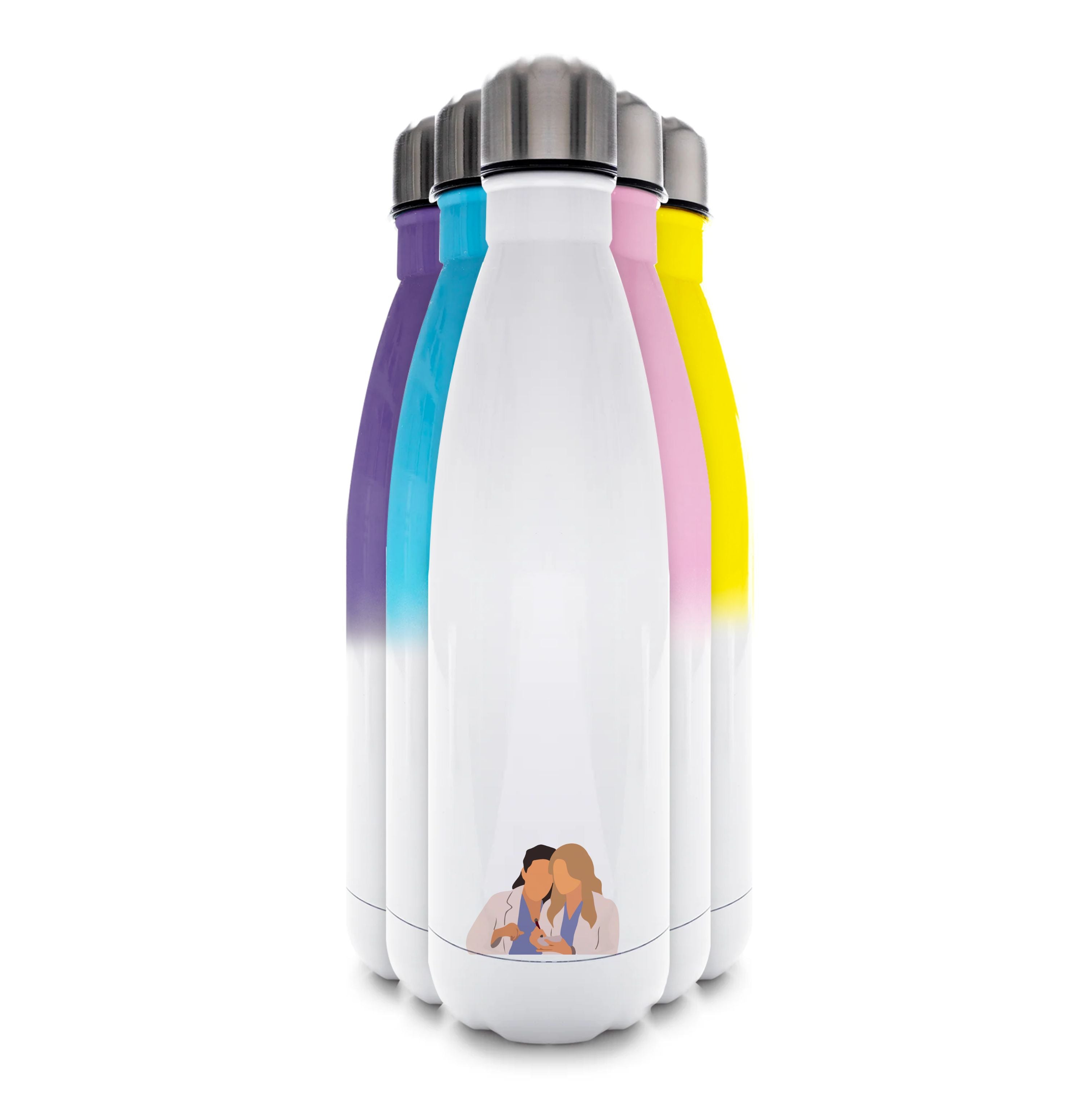 Faceless Characters - Grey's Water Bottle